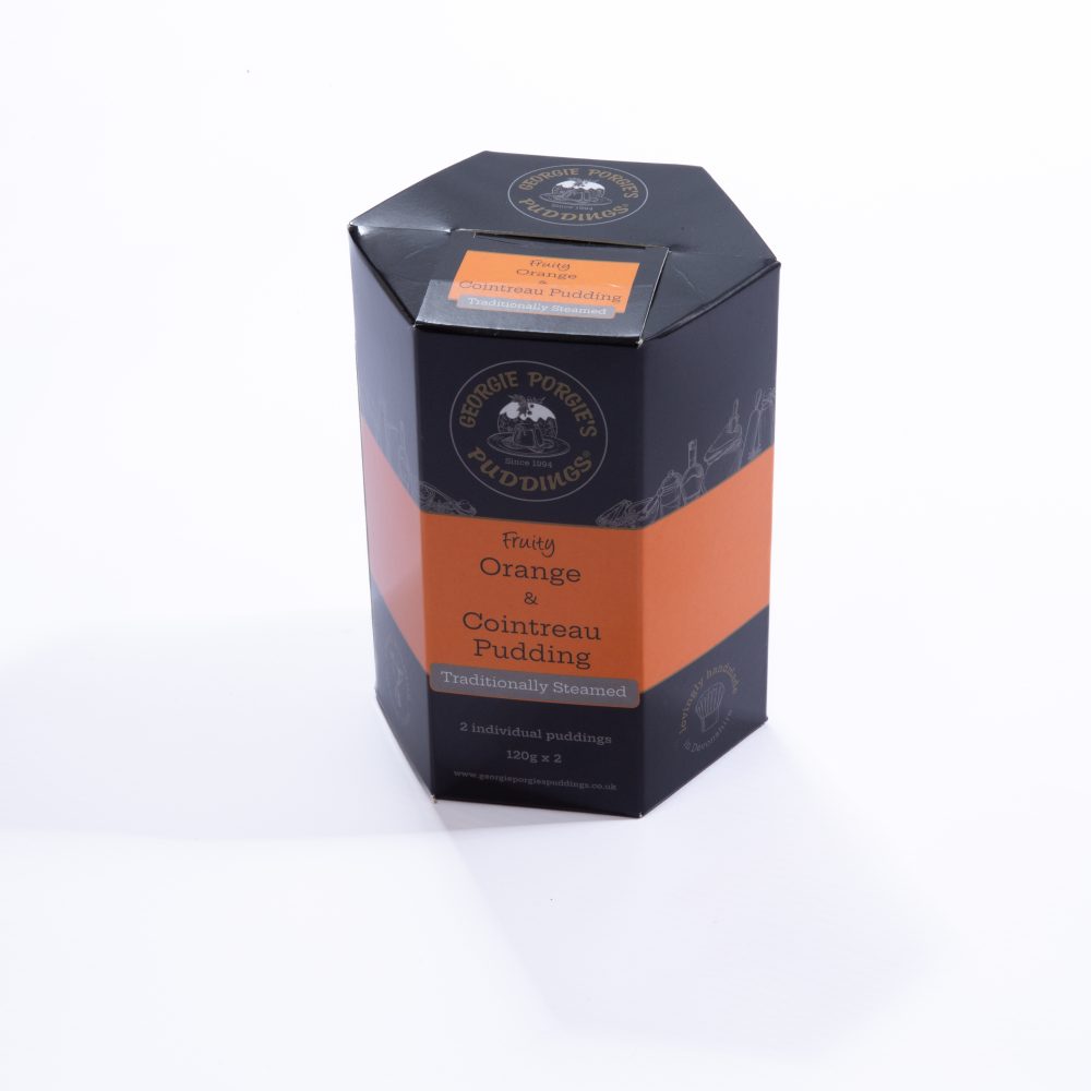 Fruity Orange & Cointreau Pudding - Gift boxed 2 x 120g puddings (no muslin cloth)