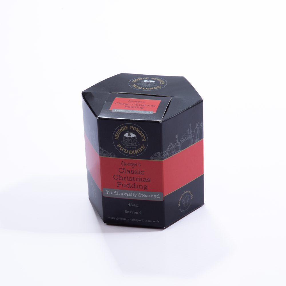 George's Classic Christmas Pudding - Gift boxed 1 x 480g (no muslin cloth)