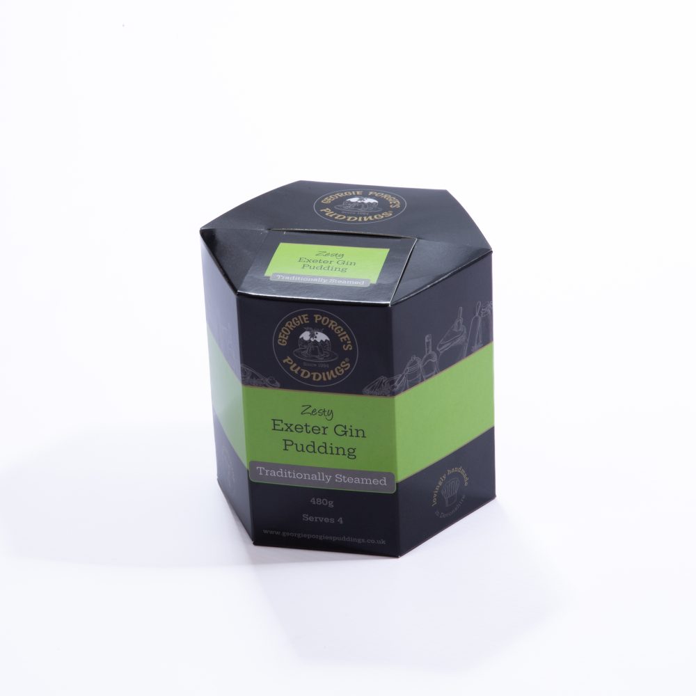 Zesty Exeter Gin Pudding - Gift boxed 1 x 480g (no muslin cloth)